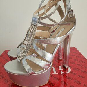 GUESS Davanda Platform Caged Heels